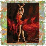 Картина раскраска по номерам - Огненный танец PaintBoy G286 Paintboy G286