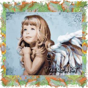 Картина раскраска по номерам - Девочка Ангел PaintBoy GX7020 Paintboy GX7020